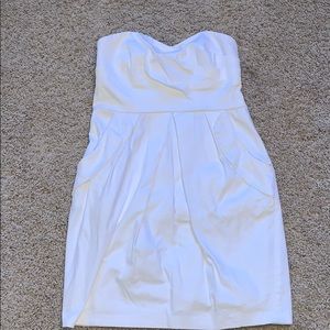 White Strapless Dress